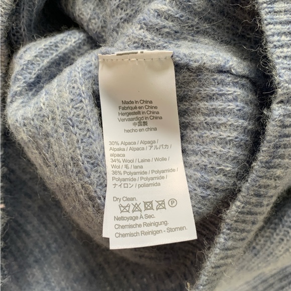 Alpaca Wool Cardigan Sweater Crop Knit Long Sleeve J Crew Size Small - Picture 8 of 8